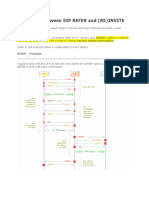 Difference Between SIP REFER and (RE) INVITE