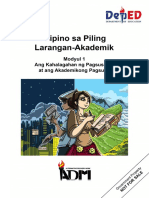 Signed Off - Filipino Sa Larangan AkadG12 - q1 - Mod1 - Kahalagahan Sa Pagsulat V3