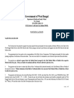 Government of West Bengal: Notification