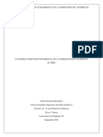 La Familia Como Eje Fundamental en La Formación de Valores en El Niño