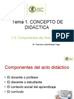 1.3. Componentes Del Acto Didáctico