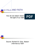 Ethics and Faith: How Do We Reason What To Do in The Light of Our Faith?