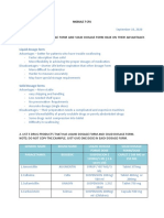 Compare Liquid Dosage Form and Solid Dosage Form Base On Their Advantages and Disadvantages