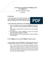 Counter Claim On The Matter of Jurisdiction of The Philippines in The West Philippine Sea