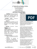 Informe de Residuos Solidos