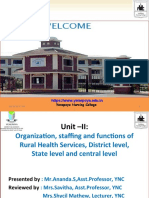 UNIT-II - Health Organization at Village Level, Disctrict Level, State and Central Level - Anand