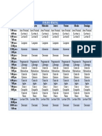 Horario de Semanal