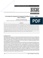 Curriculum Development For Integrated Teaching (Module) - MBBS Phase I Students