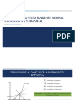 Clase 2 Unidad 3 Longitud de La Subtangente y Subnormal