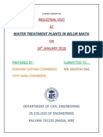 Water Treatment Plants in Belur Math: Industrial Visit AT