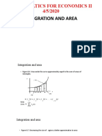 Mathematics For Economics Ii 4/5/2020: Integration and Area