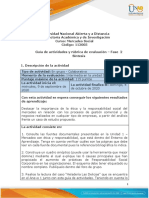 Guia de Actividades y Rúbrica de Evaluación - Unidad 1 - Fase 2 - Síntesis