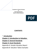 Introduction To Theory & Practice of Fixed Asset Valuation Based On Market Approach