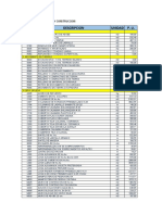 Matriz Presupuesto y Construccion