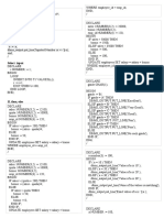 PL SQL Programs