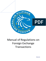 Manual of Regulations On Foreign Exchange Transactions: Back To Top