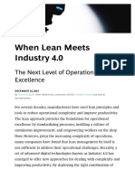 When Lean Meets Industry 4.0 Next Level Operational Excellence