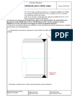 Procedimiento de Recargue para Sellado de Cañerías P11 y P22