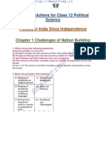 NCERT Solutions For Class 12 Political Science Politics in India Since Independence