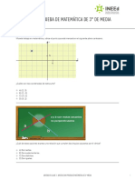 Aristas - Prueba de Matemática