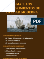 PP. TEMA 1. Los Descubrimientos de La Edad Moderna