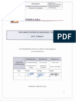 TC - RISST-001 Reglamento Interno de Seguridad y Salud en El Trabajo PDF