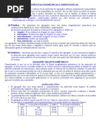 Características Geométricas y Morfológicas