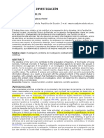 Control de Lectura El Problema de Investigación