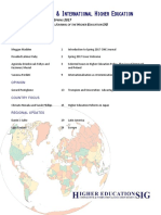 C & I H E: Omparative Nternational Igher Ducation