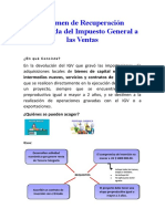 Régimen de Recuperación Anticipada Del Impuesto General A Las Ventas - TRABAJO