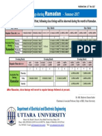 Ramadan: Class Timings During - Summer-2017