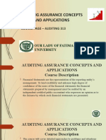 Olfu Integrated PPT Auditing Assurance Concepts and Applications