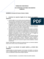 Evaluacion de Atencion A Victimas Con Agentes Quimicos