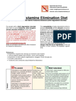 Histamine Elimination Diet: SIGHI-Leaflet