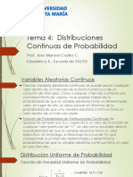 Tema 4 Distribuciones Continuas de Probabilidad