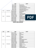 Time Schedule