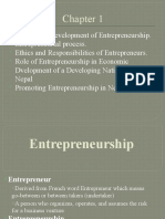 Entrepreneurship Chapter One BBA PU