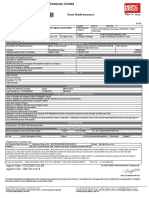 Policy No. 2990100801371400000: Home Shield Insurance