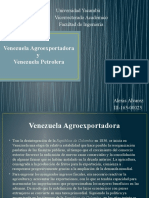 Venezuela Agroexportadora Y Venezuela Petrolera