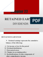 Chapter 22 Retained Earnings Dividends