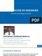 Computación en Ingeniería: José Manuel Rodríguez Mantilla