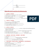 Confusing Words: Choose The Correct Word From The Following Pairs