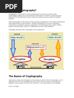 What Is Cryptography?: Cryptography Is The Science of Using Mathematics To Encrypt and Decrypt Data