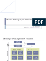 Class 1 & 2: Strategy Implementation-Current Trends: Dr. M.K.Satish Email