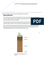 How Soils Form: Soil Pro Le Showing The Different Layers or Horizons