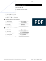 Statements With Be Articles A / An: Unit 1, Lesson 2, Page 8, Grammar Activities