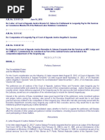 Request of CA Justices Vicente S.E. Veloso, Angelita A. Gacutan and Remedios A. Salazar Fernando For Computation Adjustment of Longetivity Pay