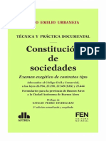 CONSTITUCION DE SOCIEDADES. 2018. Aldo Urbaneja PDF