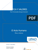 Ética Y Valores: Prof. Fernando Araujo Coronel