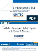 Unidad 4. Estrategia A Nivel de Negocio o de Unidad de Negocio